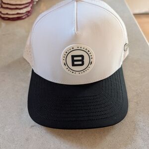 White and Black Premium Headwear Cap